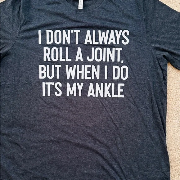 👕 Three for $18 T-Shirt Sale Dark Grey Graphic Men's Shirt - Picture 2 of 4